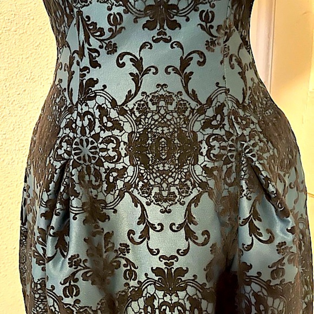 Vince Camuto Embroidered Dress in Black/Blue - Picture 8 of 8